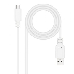 Cable Usb 2.0 Nanocable 10.01.2100-W/ Usb Tipo-C Macho Usb M