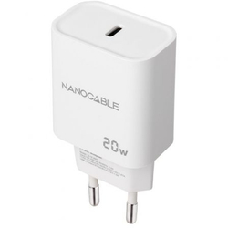 Cargador De Pared Nanocable 10.10.2005/ 1Xusb Tipo-C/ 20W/ B