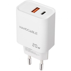 Cargador De Pared Nanocable 10.10.2007/ 1Xusb/ 1Xusb Tipo-C/