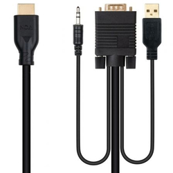 Cable Conversor Nanocable 10.15.4612/ Hdmi Macho Vga Macho/