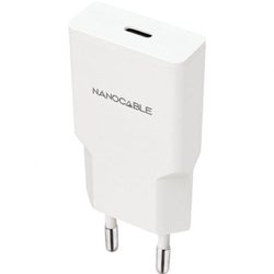 Cargador De Pared Nanocable 10.10.2021/ 1Xusb Tipo-C/ 20W/ B