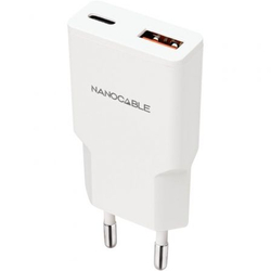Cargador De Pared Nanocable 10.10.2022/ 1Xusb Tipo-C/ 1Xusb/