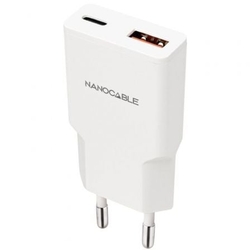 Cargador De Pared Nanocable 10.10.2028/ 1Xusb Tipo-C/ 1Xusb