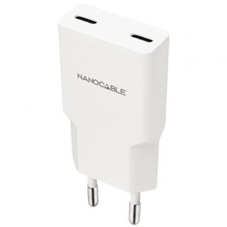 Cargador De Pared Nanocable 10.10.2029/ 2Xusb Tipo-C/ 30W/ B