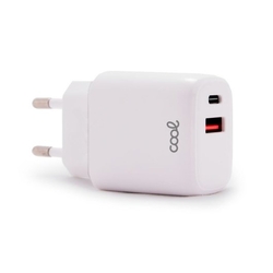 Cargador Cool Dual Usbc-Usb 20W White