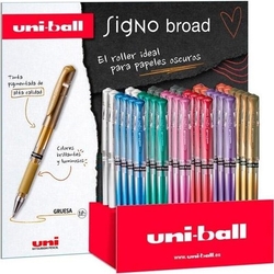 EXP 36 CANETA UNI-BALL SIGNO BROAD UM-153 CORES METAL