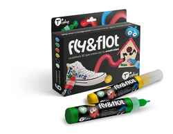 ESTOXO 6 ROTULADORES FLY&FLOT EFECTO 3D CORES FORNECIDOS