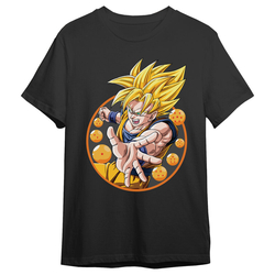 Camiseta Goku Super Saiyan Dragon Ball Z Adulto