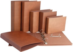 CARPETA Fº 2 ANELLES 25MM CARTON CUERO FORRAT