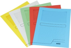PACK/25 SUBCARPETA AVEC VENTANA Fº 160G COULEUR ROUGE