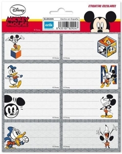 ETIQUETAS ADHESIVAS MICKEY MOUSE