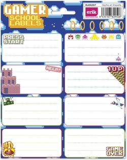 BLISTER ETIQUETAS AUTOCOLLANTES GAMER