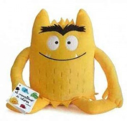 Peluche monstruo de colores amarillo