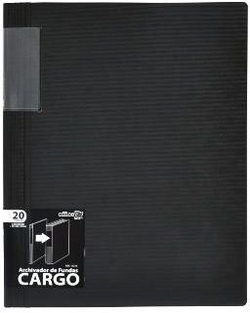 Carpeta 20 fundas cargo a4 color negro