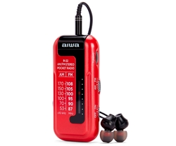 Radio Formato Mini Aiwa R-22Rd Am/Fm Hyperbass Color Rojo