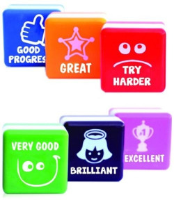 ESTOXO 6 SELLOS DE MOTIVACION EN INGLES 25X25MM