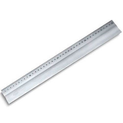 REGLA 40CM ALUMINIO AVEC BANDA ANTIDESLIZANTE