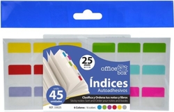 SAC 45 INDICES AUTOADHESIVOS 25 MM