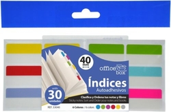 SACO 30 INDICES AUTOADHESIVOS 40MM