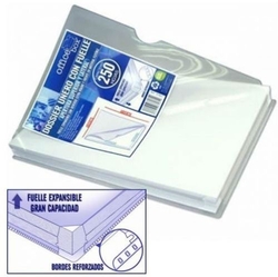 PACK OF 5 SHEET PROTECTORS LATTERAL HOLE-PUNCH WITH FOLD PP TRANSPARENT