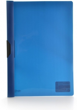 PACK OF 10 CLIP-IT SUPRA A4 DOSSIER, 60 SHEETS CAPACITY, BLUE