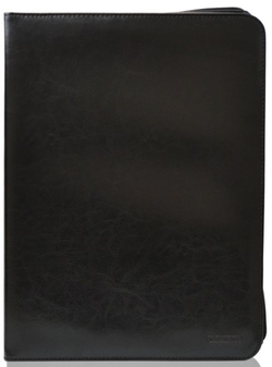 PORTAFOLIO A4 AVEC FERMETURE ÉCLAIR NOIR 35X24X3CM