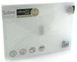PACK/10 CAPA ENVELOPE A4+ V-LOCK 240X315 VELCRO TRANSPARENTE
