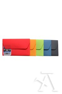 PACK 10 FOLDER ENVELOPES CARDS VITAL COLORS PP VELCRO ASSORTED COLORS