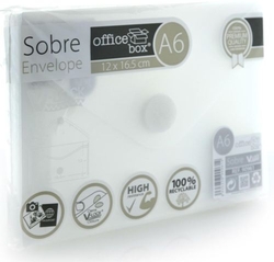 PACK/10 ENVELOPE A6 V-LOCK 120X160 MM VELCRO COR TRANSLUCIDAS