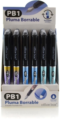EXP 24 PLUMA APAGÁVEL PB1 TINTA AZUL OFFICE BOX