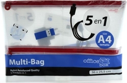 SAC MULTIUSOS 36X25,5CM A4 5 BOLSILLOS CREMALLER