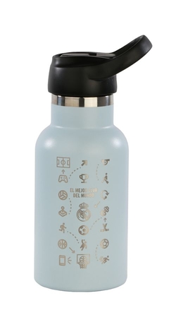 GARRAFA TERMO 350ML R. MADRID 3ª EQUIPACION 19,5X7,3X7,3CM