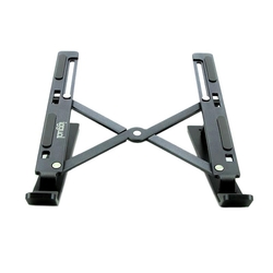 Iggual Soporte Portátil Plegable Aluminio Gris