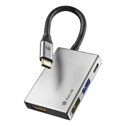 Adaptador Usb-C 4 En 1: Hdmi, Usb-C, Rj45 Y Usb 3,0