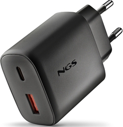 CARGADOR GAN ULTRARRAPIDO 45W USB-C+ USB-A COULEUR NOIR