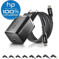 Cargador Gan De Portátil Ngs Bud65W-H Para Hp/ 1Xusb Tipo-C/