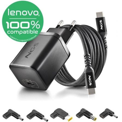 Cargador Gan De Portátil Ngs Bud65W-L Para Lenovo/ 1Xusb Tip