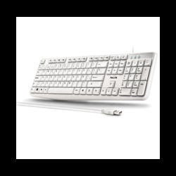 NGS HERITAGE USB 12 KEYS MULTIMEDIA KEYBOARD WHITE
