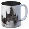 HOGWARTS TAZA BLANCA Y NEGRA CERAMICA HARRY POTTER