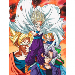 Poster Cristal Heroes Vs Cell Dragon Ball Z