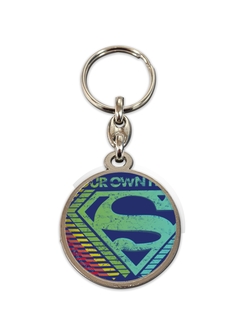 Llavero Redondo Metal Sd Toys Logo Multicolor Superman Unive