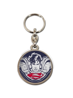 Llavero Redondo Metal Sd Toys Cara Superman Universo Dc