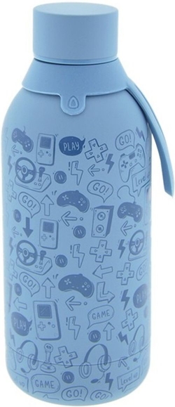 500ML PETROL BLUE PLAY THE GAME YOUTH THERMAL BOTTLE