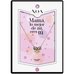 Colgante Corazon Mama Acero Dorado - Mama Lo Mejor De Mi Vid