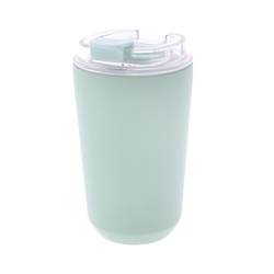VASO TERMICO INTERIOR CERAMICO LISO 400ML MINT