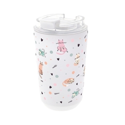 VASO TERMICO INTERIOR CERAMICO 400ML ICE DOT & MEOW