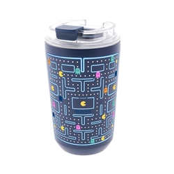 VASO TERMICO INTERIOR CERAMICO 400ML DARK BLUE PIXEL RUN