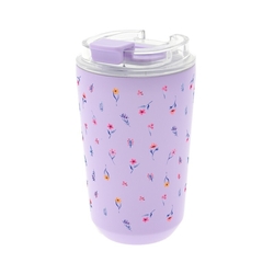 VASO TERMICO INTERIOR CERAMICO 400ML LILA LITTLE BLOOM