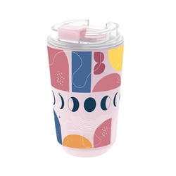 VASO TERMICO INTERIOR CERAMICO 400ML PINK BOHO SOUL