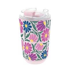VASO TERMICO INTERIOR CERAMICO 400ML PINK TROPIC BLOOM